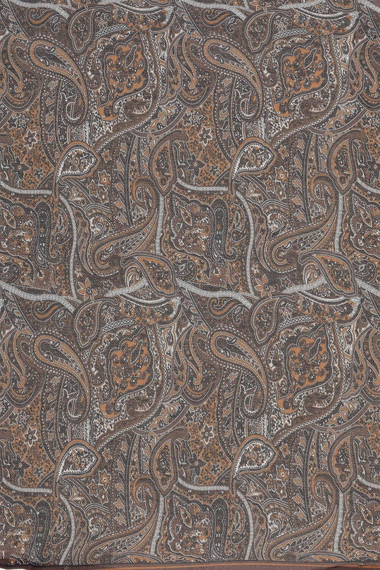 وشاح بني منقوش عرقيًا للرجال - ويسي