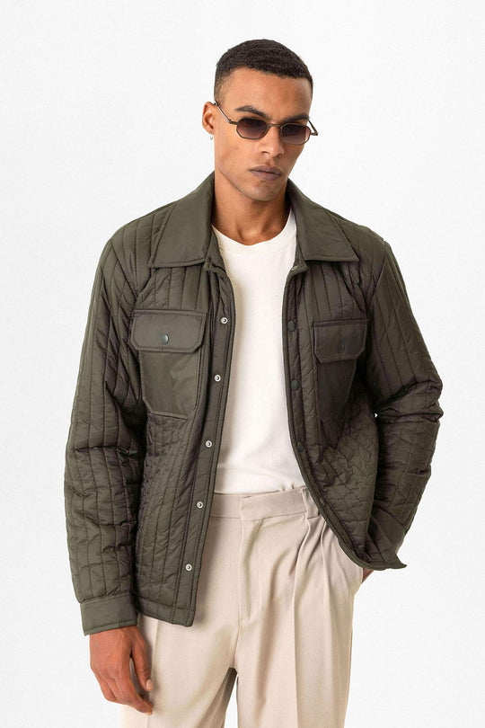 Veste légère matelassée pour homme en Khaki - Wessi