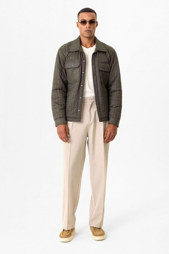 Veste légère matelassée pour homme en Khaki - Wessi