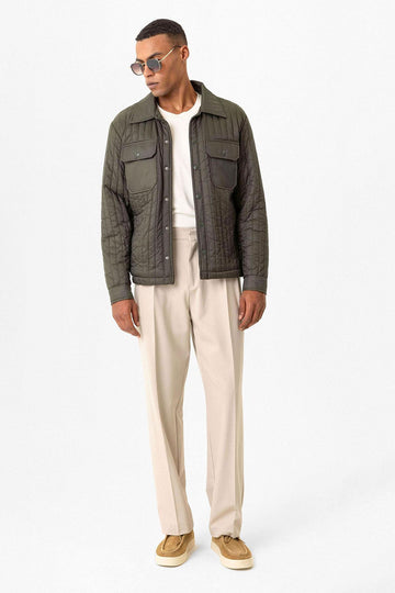 Veste légère matelassée pour homme en Khaki - Wessi