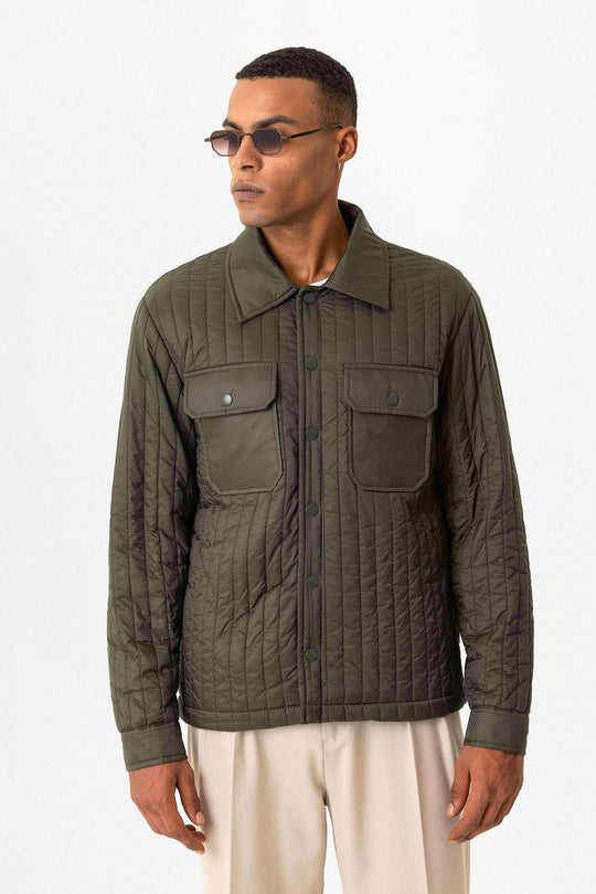 Veste légère matelassée pour homme en Khaki - Wessi