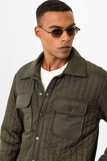 Veste légère matelassée pour homme en Khaki - Wessi