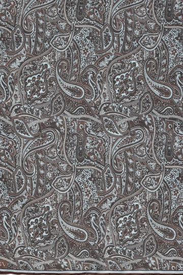 Echarpe Homme Marron Foncé à Motifs Ethnique - Wessi