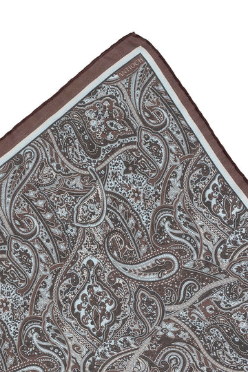 Echarpe Homme Marron Foncé à Motifs Ethnique - Wessi