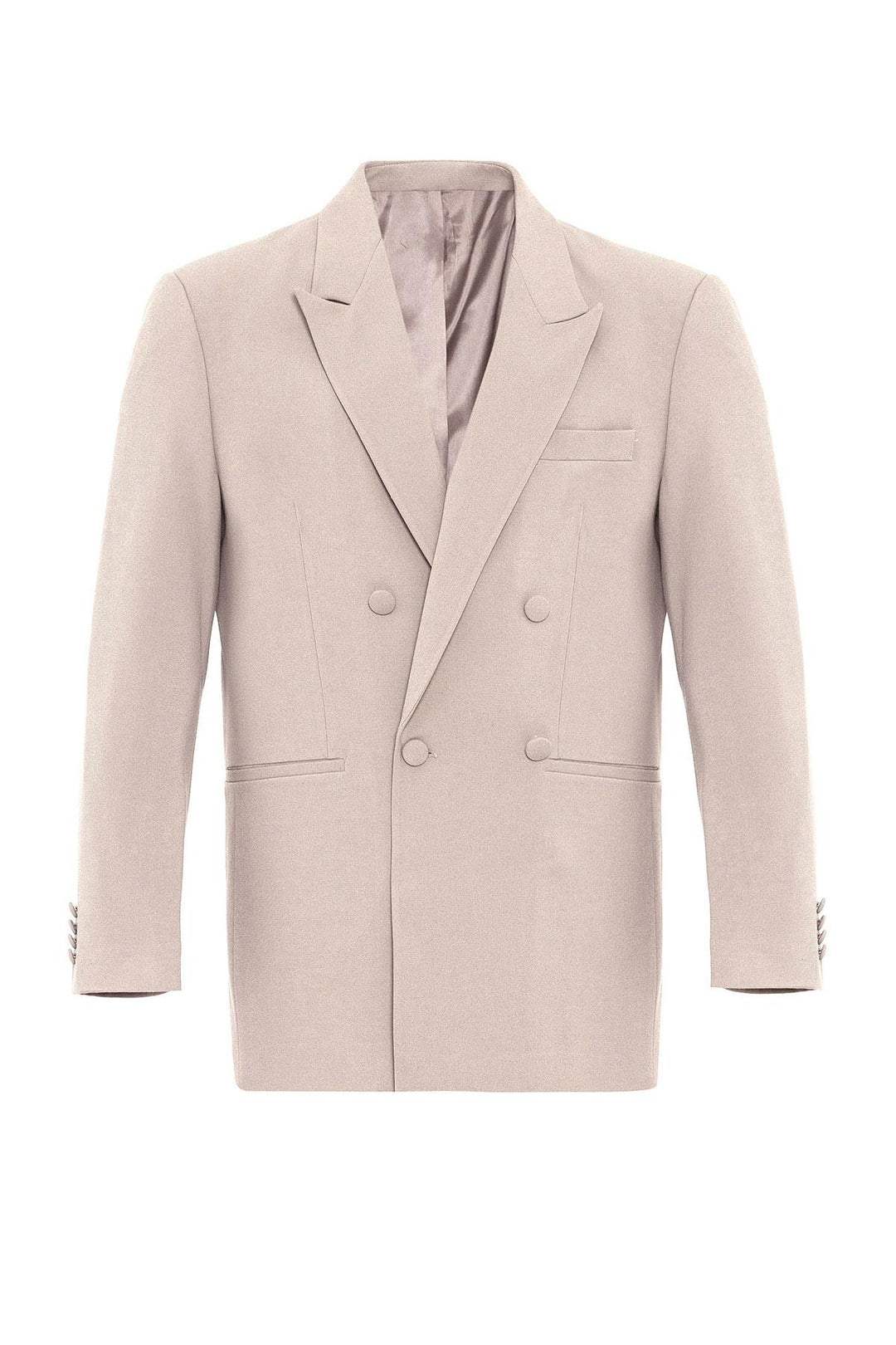 Men's Double Breasted Stone Blazer Jacket - Wessi