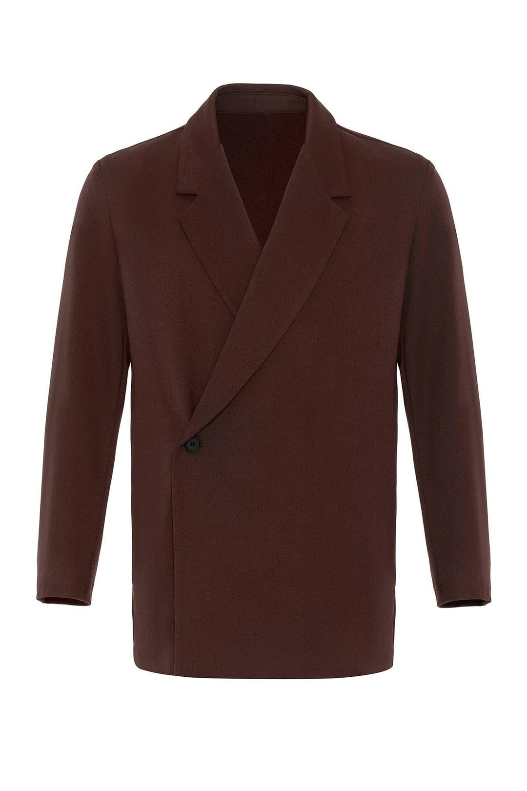 Veste Blazer Marron à Double Boutonnage et Poche Cachée pour Homme - Wessi