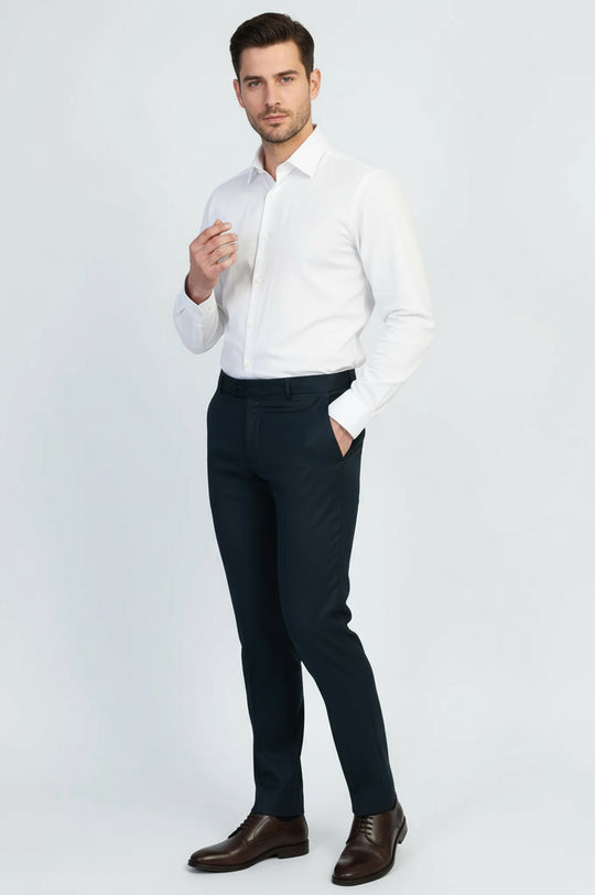 Emerald Green Classic Fit Dress Pants - Men's Trousers Emerald Green Classic Fit Dress Pants - Men's Trousers