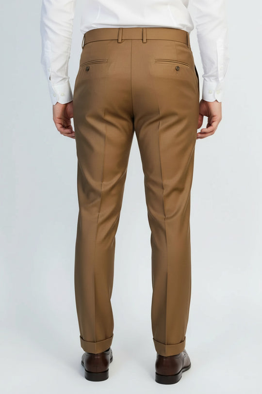 Light Brown Classic Fit Dress Pants – Wessi