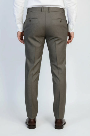 Earth Tone Patterned Fabric Trousers – Wessi