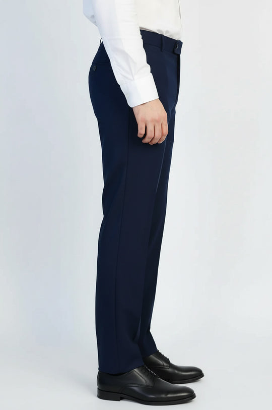 Midnight Blue Slim Fit Dress Pants – Wessi