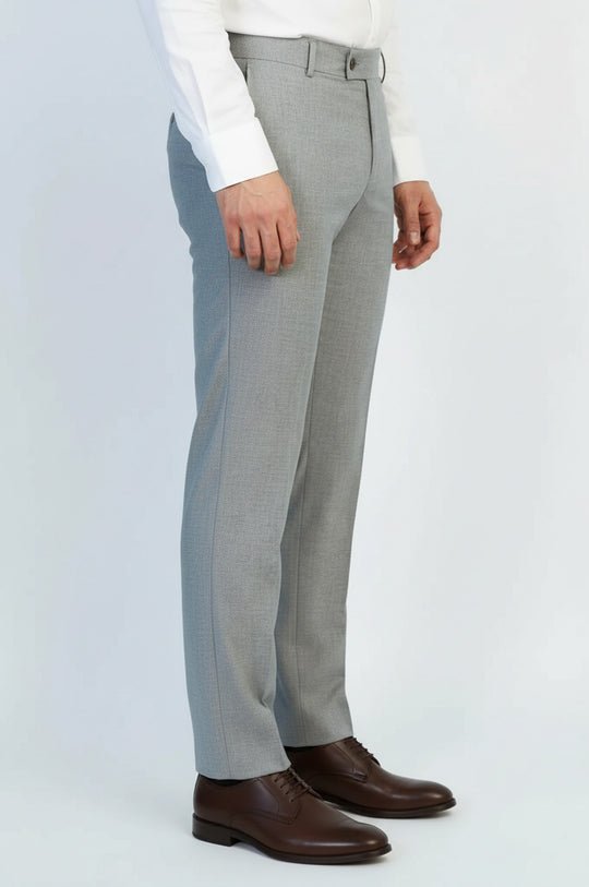 Light Grey Classic Fit Dress Pants – Wessi