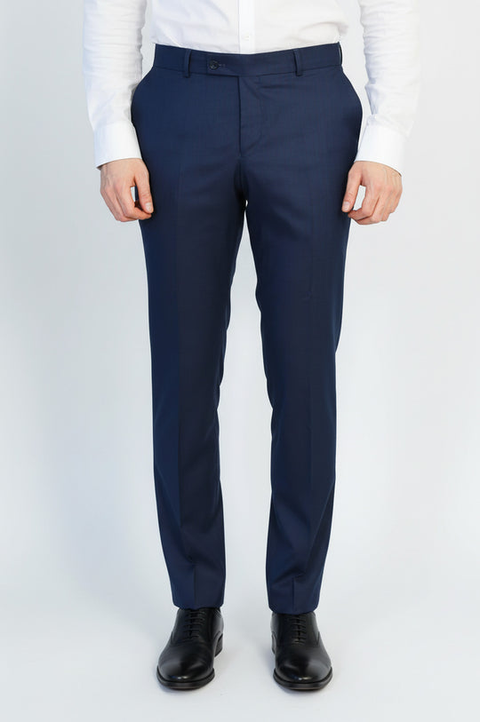 Dark Navy Plain Fabric Trousers – Wessi