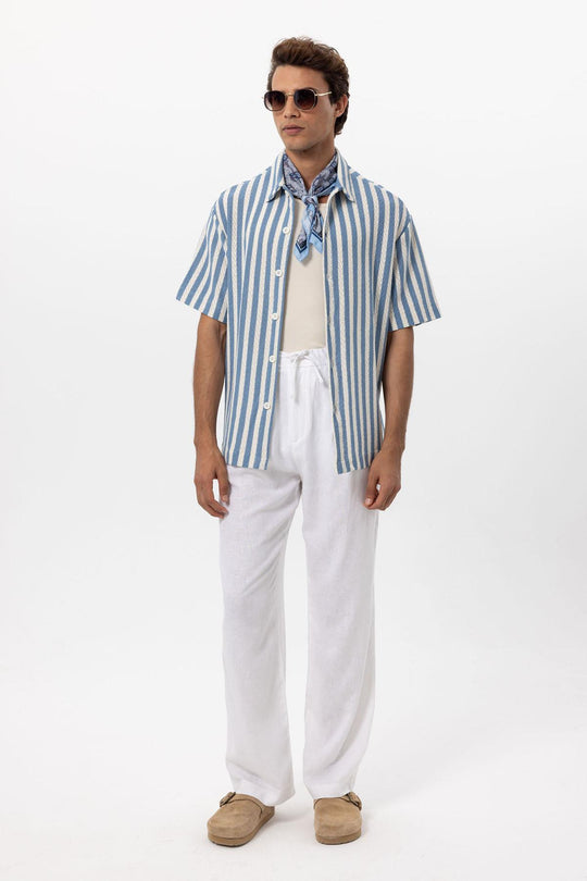 Camp David Chemise à manches longues pour homme avec structure tissée et œuvres d'art, Bleu marine, XXL Camp David Chemise à manches longues pour homme avec structure tissée et œuvres d'art, Bleu marine, XXL