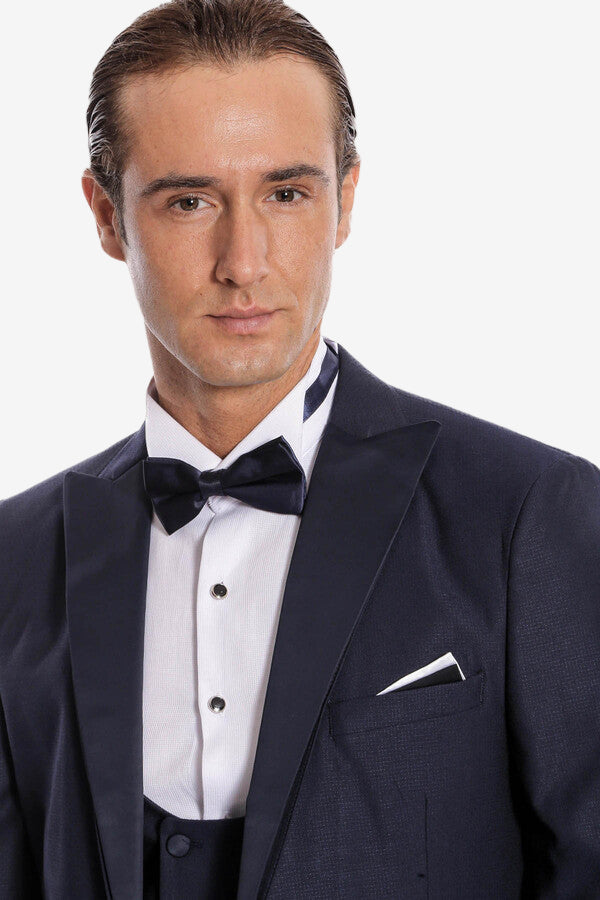 بدلة سهرة زرقاء داكنة اللون - ويسي