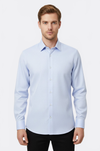 Patterned Casual Baby Blue Shirt | Wessi