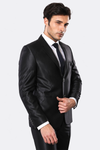 Costume homme noir brillant - Wessi