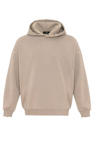 Men's Mink Oversize Hooded  Sweatshirt - Wessi