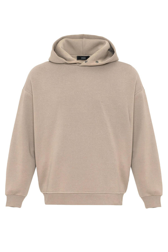 Men's Mink Oversize Hooded  Sweatshirt - Wessi