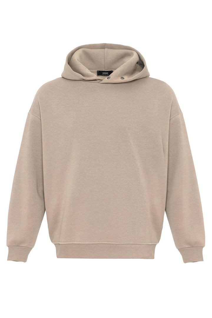 Men's Mink Oversize Hooded  Sweatshirt - Wessi