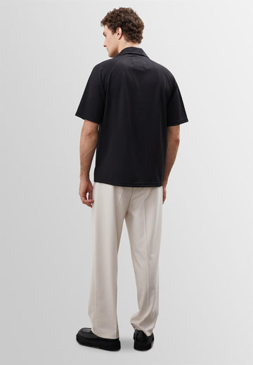 Men's Black Oversize Short Sleeve  Shirt - Wessi