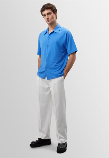 Men's Sax Oversize Short Sleeve  Shirt - Wessi