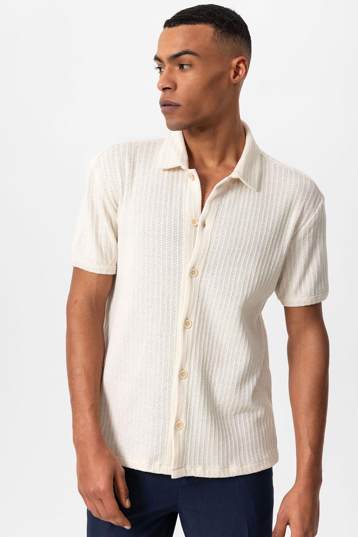 Chemise homme ecru best sale