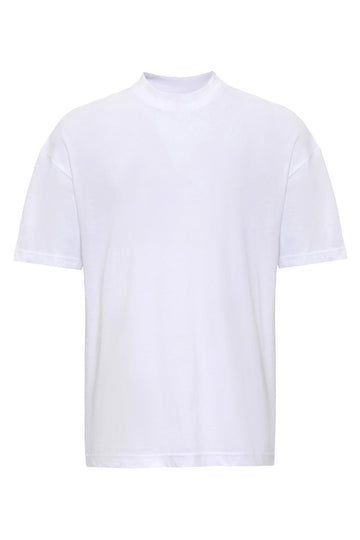 Men's White Comfortable Fit Basic  T-Shirt - Wessi