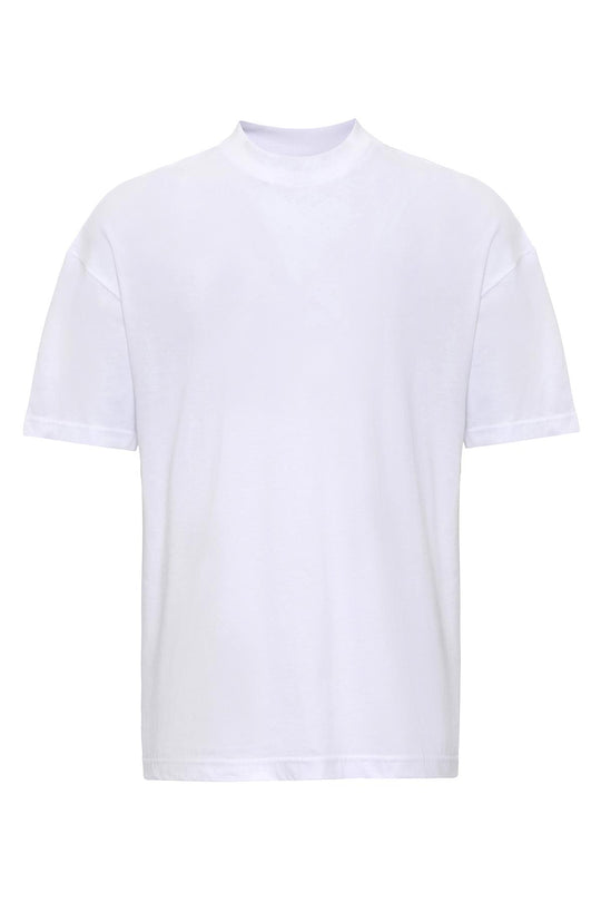 Men's White Comfortable Fit Basic  T-Shirt - Wessi