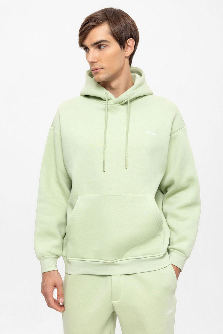 Men's Mint Regular Fit  Printed  Tracksuit Set - Wessi