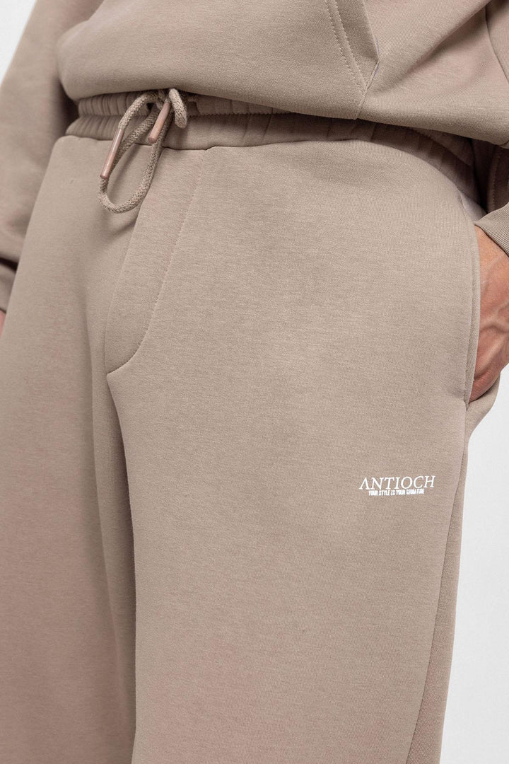 Men's Mink Regular Fit  Printed  Tracksuit Set - Wessi