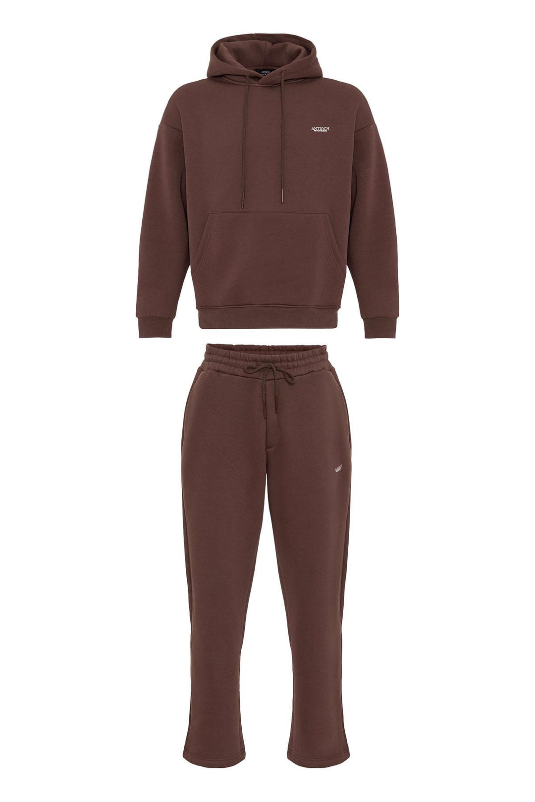 Men's Brown Regular Fit  Printed  Tracksuit Set - Wessi