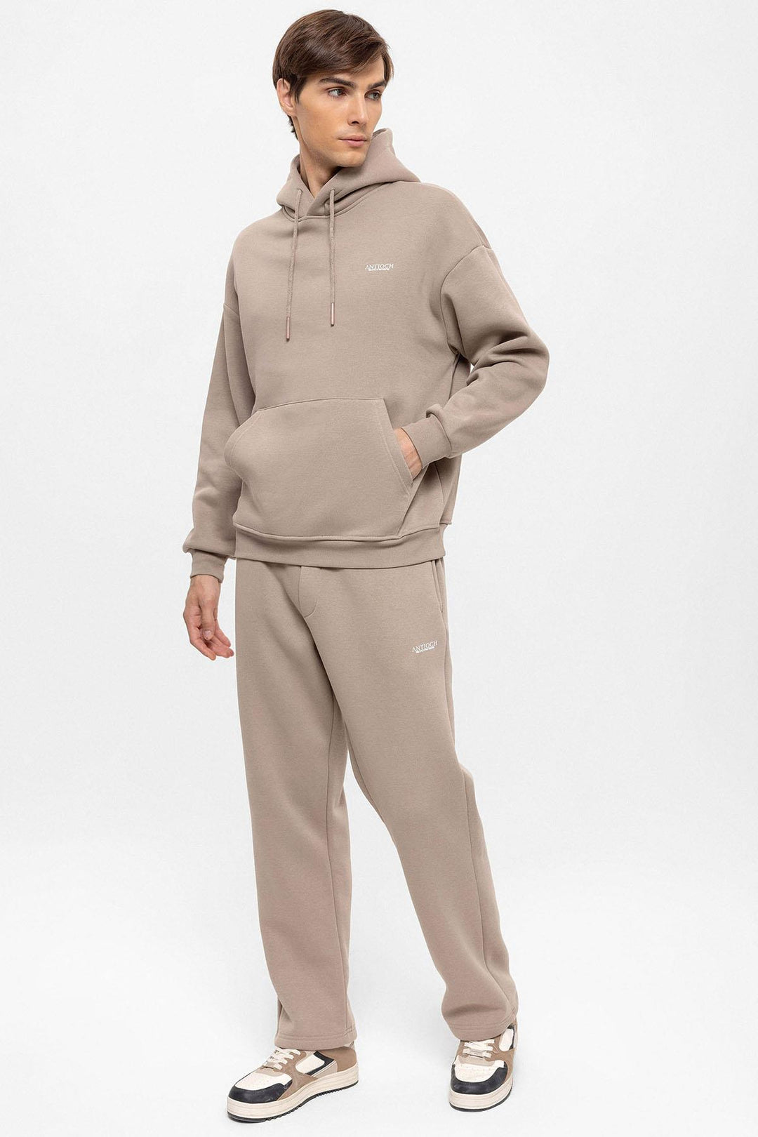 Men's Mink Regular Fit  Printed  Tracksuit Set - Wessi