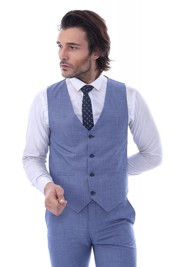 Блейзер с острым воротником на одной пуговице Костюм-три предмета - Wessi