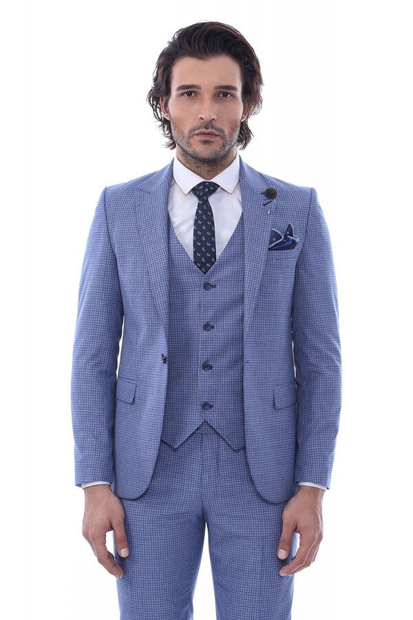 Блейзер с острым воротником на одной пуговице Костюм-три предмета - Wessi