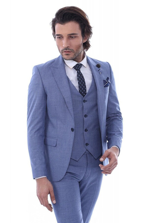 Блейзер с острым воротником на одной пуговице Костюм-три предмета - Wessi