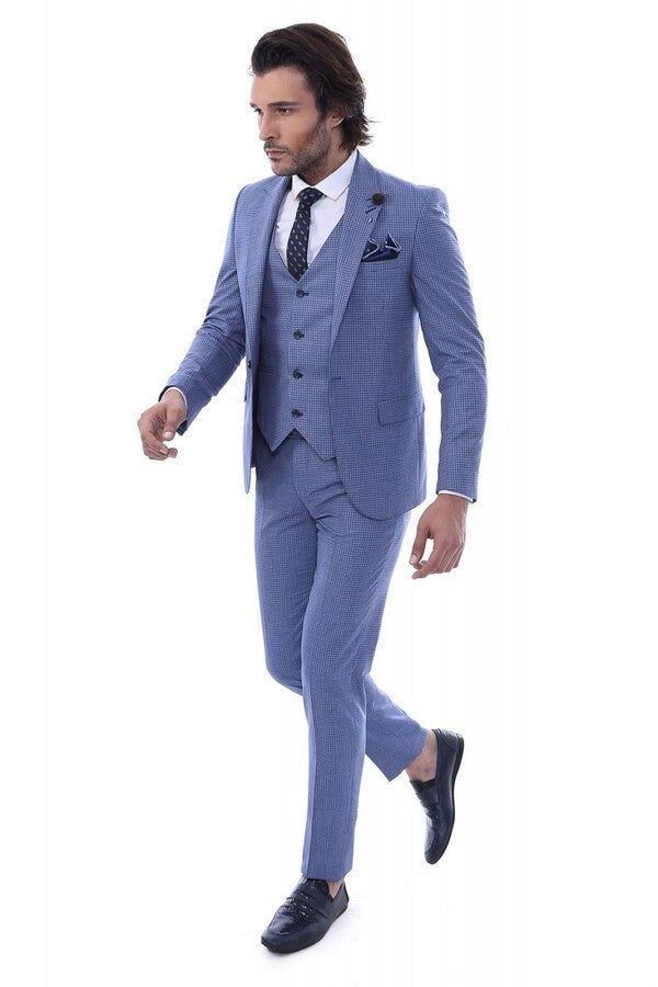 Блейзер с острым воротником на одной пуговице Костюм-три предмета - Wessi