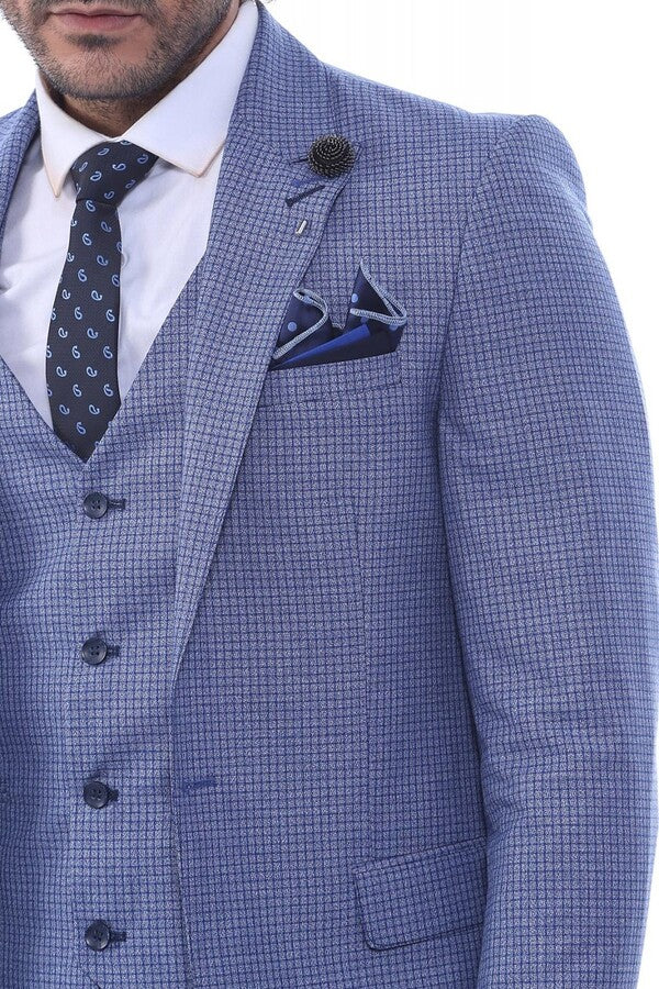 Блейзер с острым воротником на одной пуговице Костюм-три предмета - Wessi