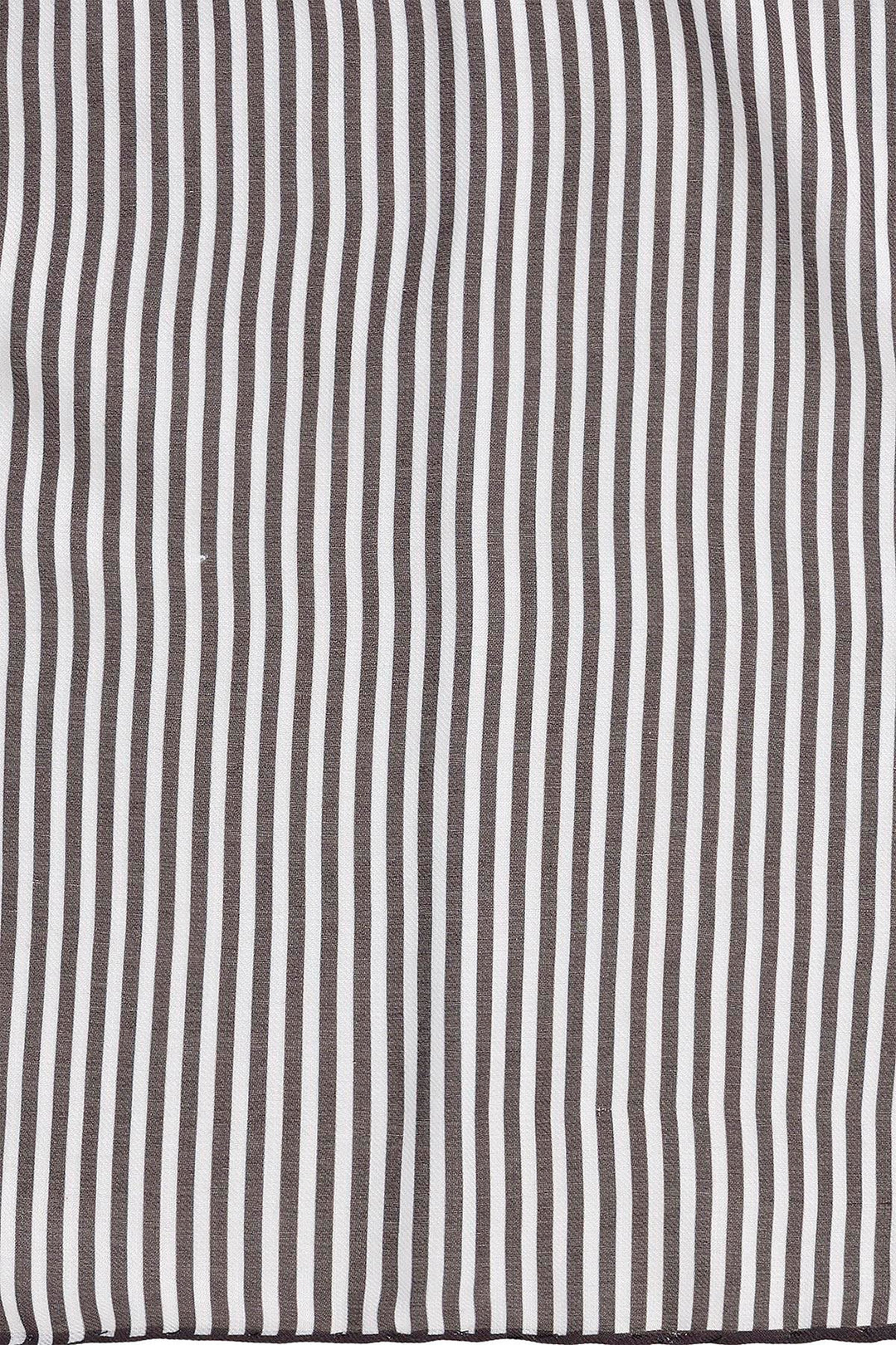 Men's Black Striped Scarf - Wessi