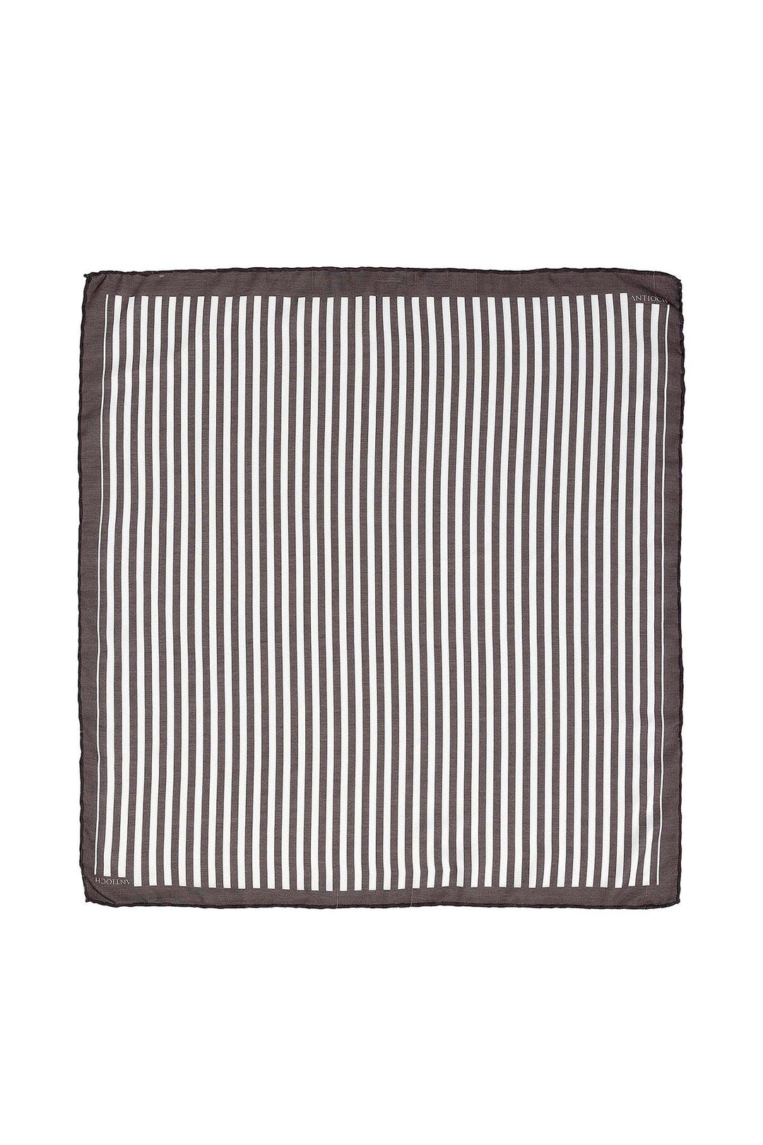 Men's Black Striped Scarf - Wessi