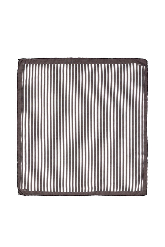 Écharpe rayée noire pour homme - Wessi