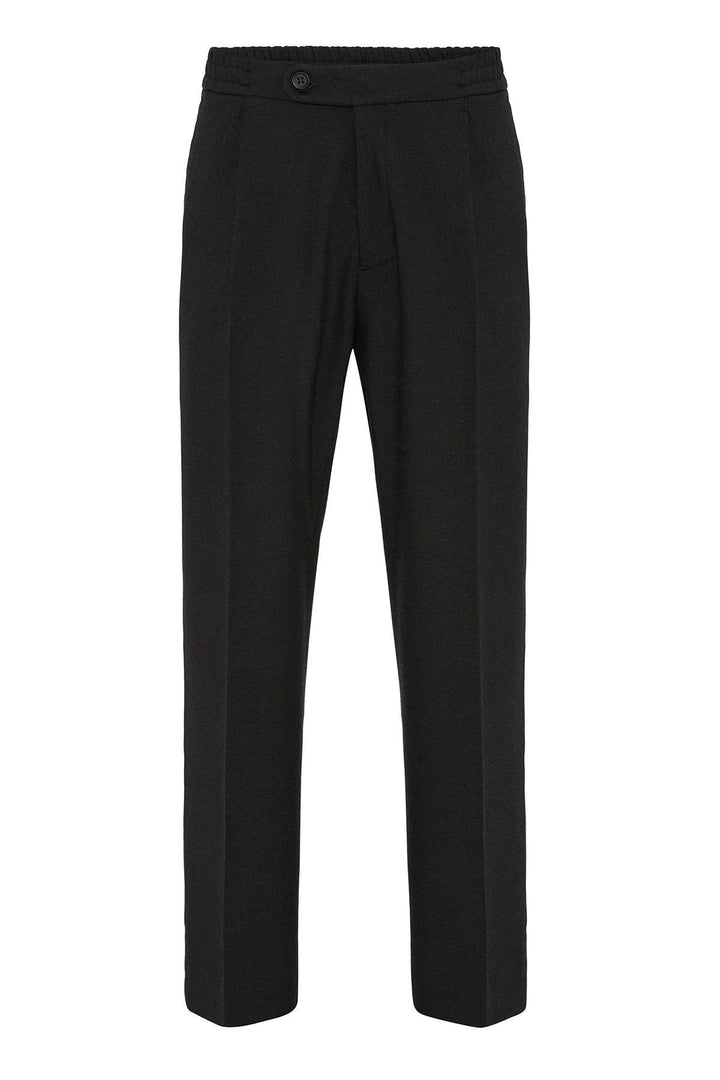 Black Pantaloni Baggy da Uomo con Vita Elastico - Wessi