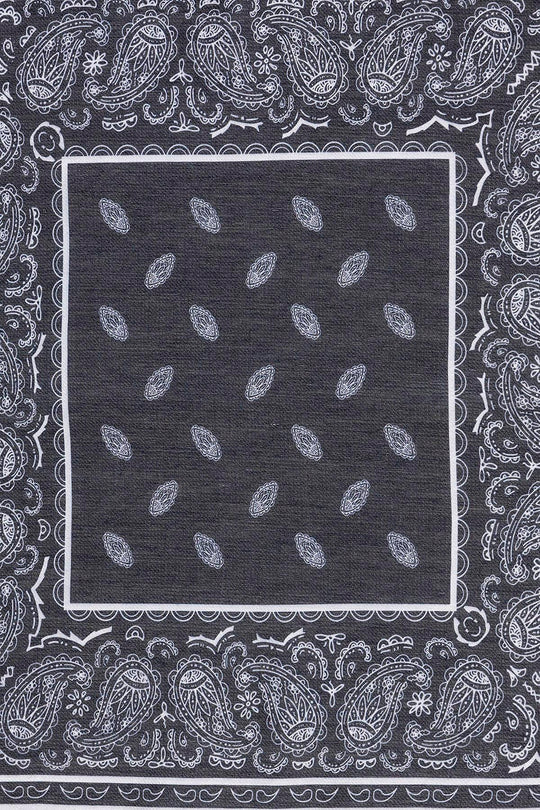 وشاح منقوش عرقي أسود اللون للرجال - ويسي