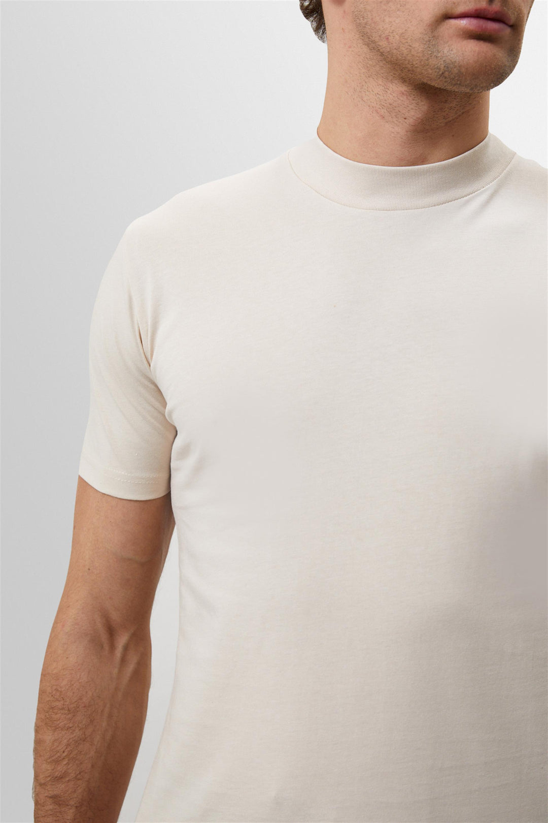 Playera Blanca Slim Fit Playera Basica Cuello Redondo Camiseta