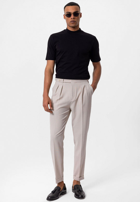 Men's Black Slim Fit Basic T-Shirt - Wessi