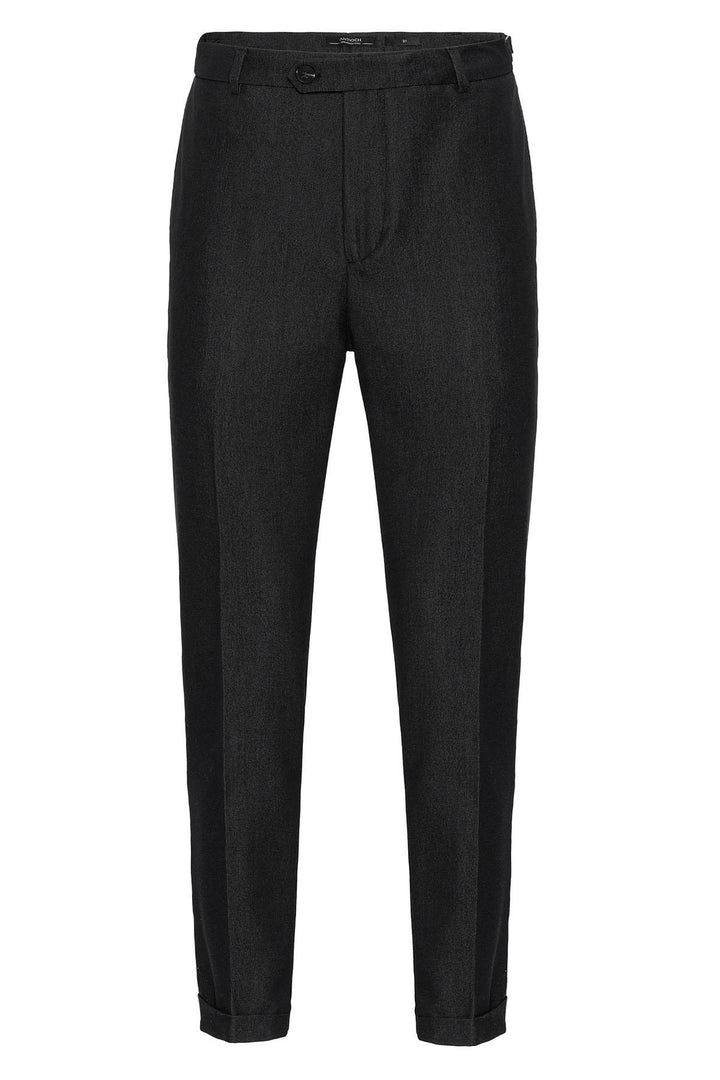 Men's Smoked Slim Fit Cuffed  Pants - Wessi