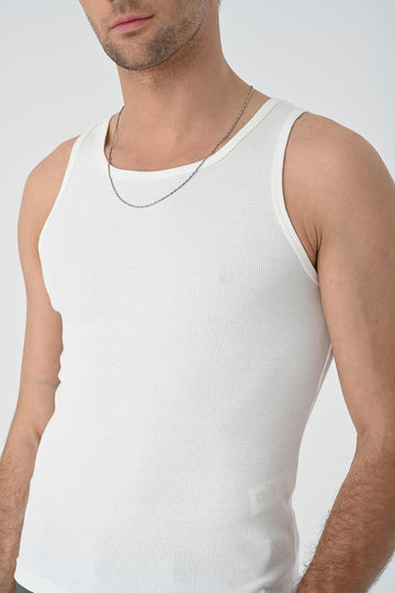 Athlète Homme Écru Coupe Slim - Wessi