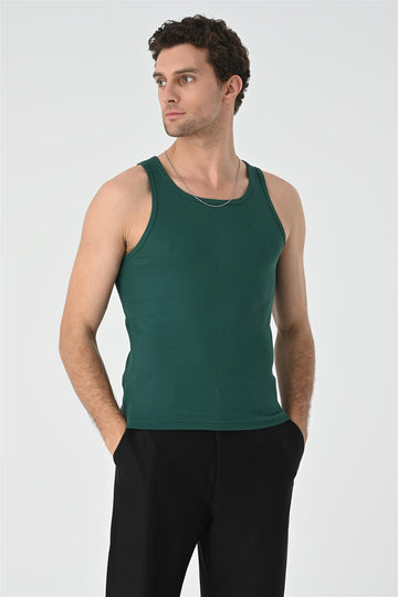 Men's Green Slim Fit Male Athlete - Wessi