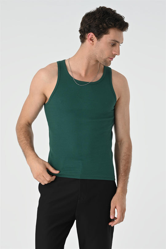 Men's Green Slim Fit Male Athlete - Wessi