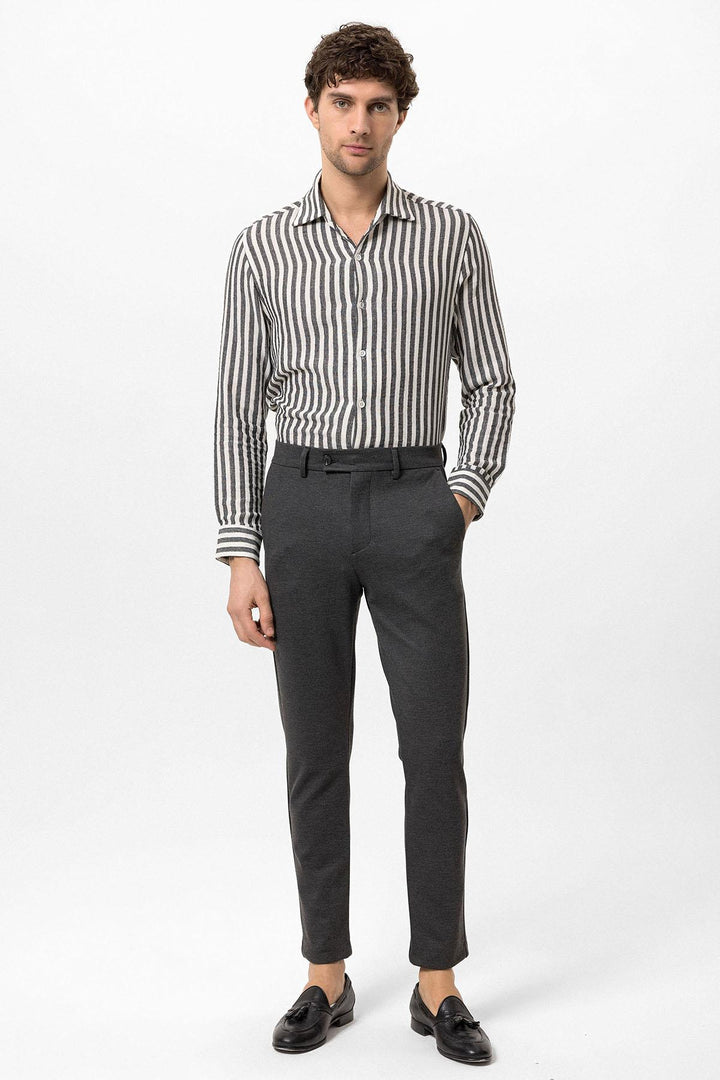 Men's Anthracite Slim Fit  Pants - Wessi