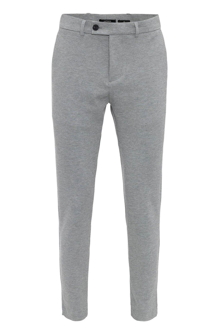 Men's Grey Slim Fit  Pants - Wessi